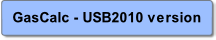 GasCalc - USB2010 version.